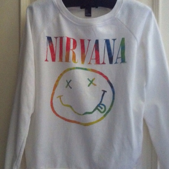 Tie-dye Nirvana hoodie forever 21