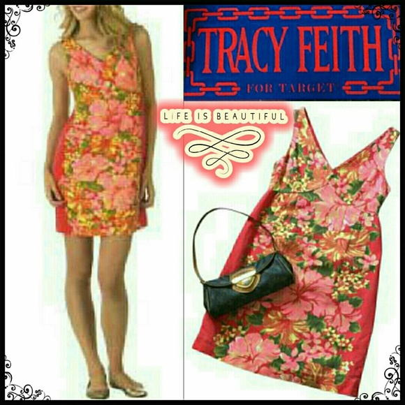 NEW Tracy Feith Hibiscus Floral Dress - 00 0 1