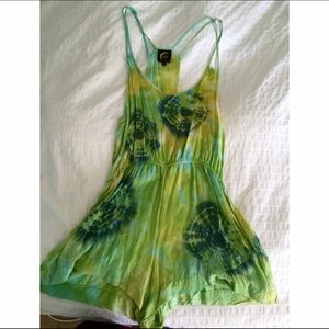 Blue Life/Blue Moon Tie Dye Romper