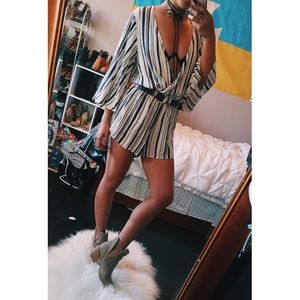 Blue Life Wild & Free Striped Romper