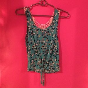 Lace Back Tank Top