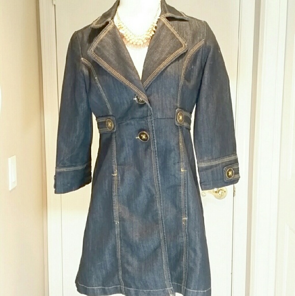 Military Style 3/4 Sleeve Pea Coat