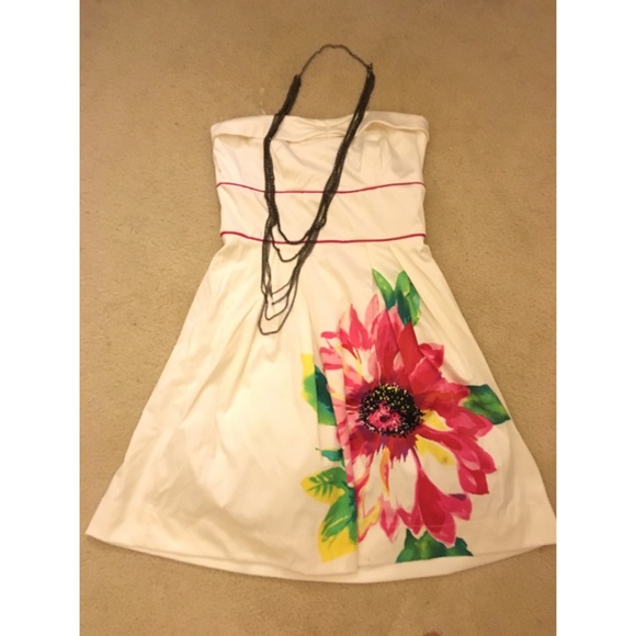Strapless cocktail dress