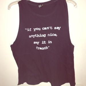 "If you can't say anything nice, say it in french"