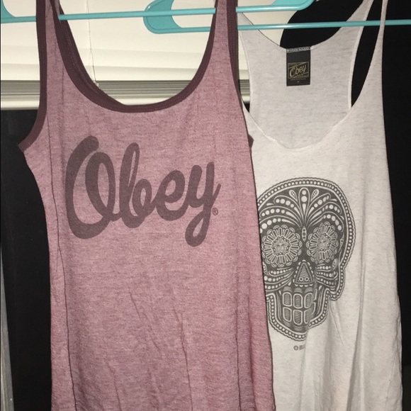 Lot of 2 Obey Tanks