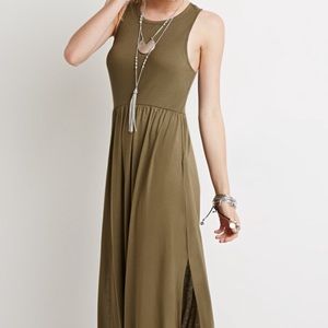 Forever 21 olive maxi dress