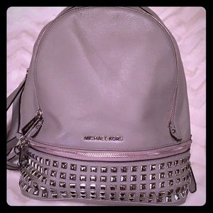 Michael Kors gray back pack. Like new!