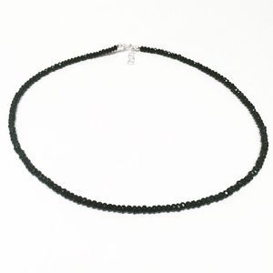 Dainty Black Onyx Beaded Choker