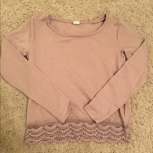 Laced Wild Pearl Sweater