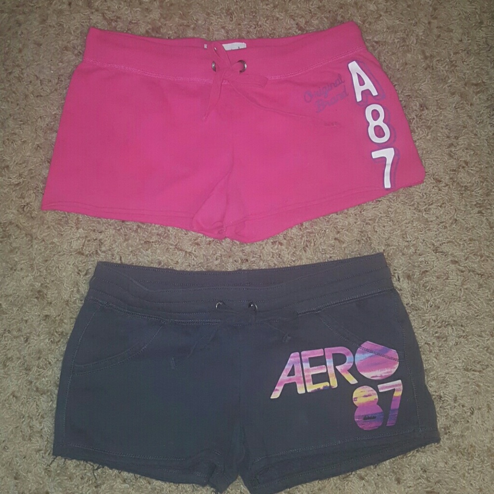 Nwot set of 2 pink and gray Aeropostale shorts