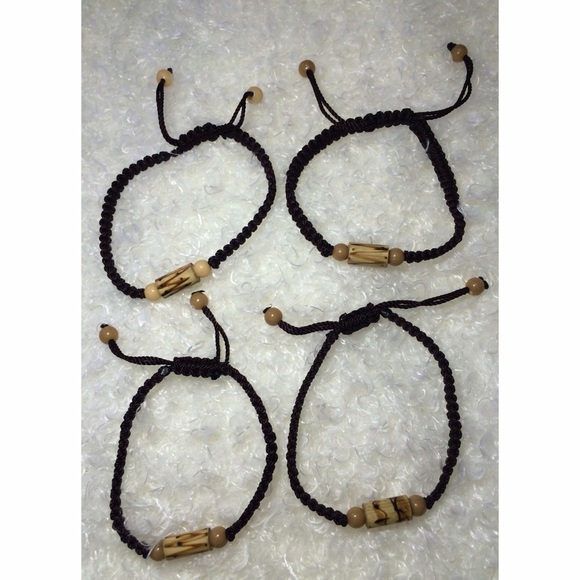 Set of 4 Woven Friendship Bracelets