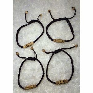 Set of 4 Woven Friendship Bracelets