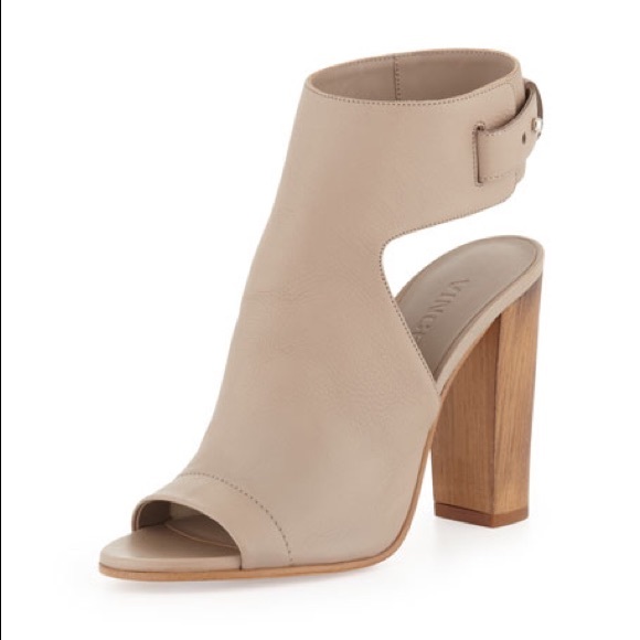 Vince Addie Open Toe Buckle Back Bootie