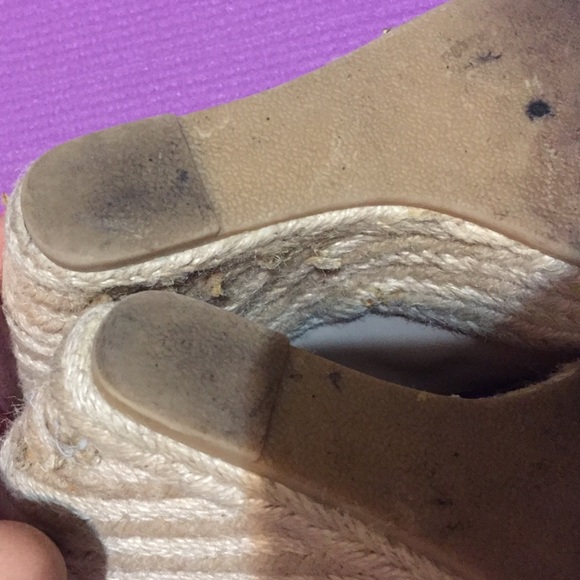 Steve Madden patent blush nude peep toe wedge 8 - Picture 4 of 4