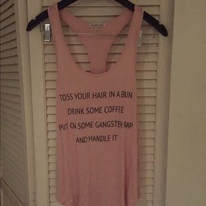 Pink Graphic Tank Top
