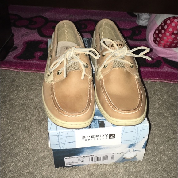 Sperry Shoes- BLUEFISH 2 EYE LINE/OAT 6M