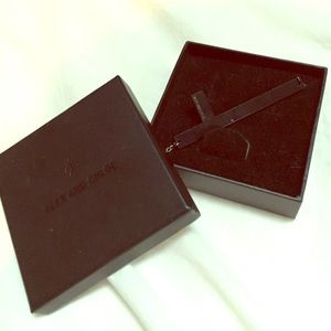 ALEX AND CHLOE - ACRYLIC CROSS NECKLACE