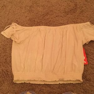 cute white crop top from H&M