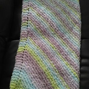 Hand knitted baby blanket