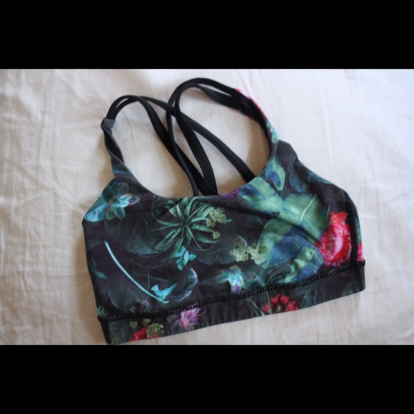 Lululemon floral sports bra