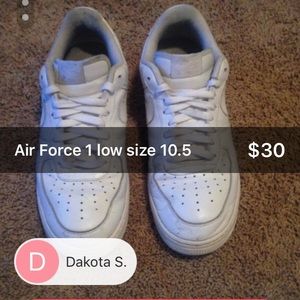 Air Force 1 low size10.5