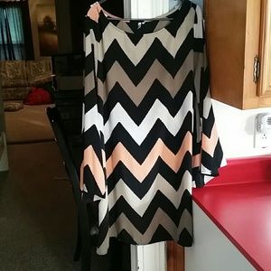 Beautiful chevron print tunic dress