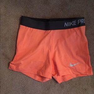 Bright orange Nike pros excellent condition!!