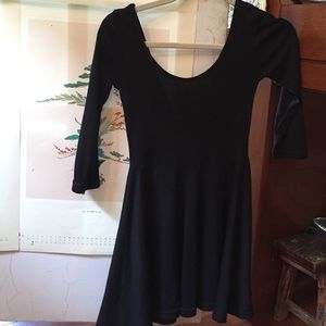 Black VNECK-BACK Dress