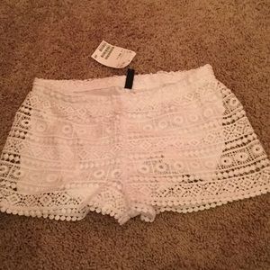 lacy white shorts from H&M (not see through)