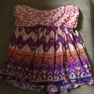 Billabong strapless tank size medium