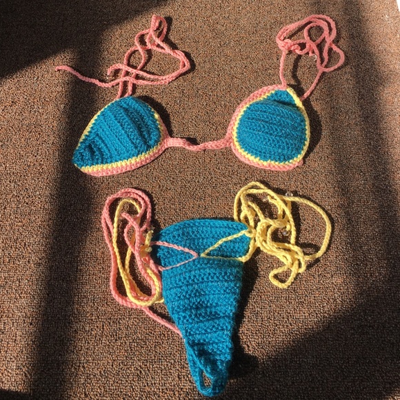Sweet Heat Crotchet thong bikini ( never worn ) - Picture 1 of 1