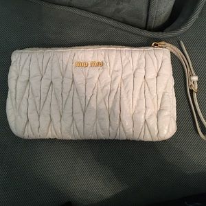 MIU MIU white clutch