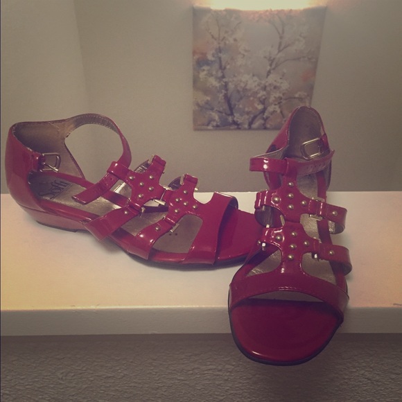 Sofft ruby red sandals