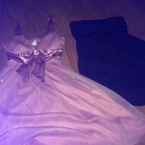 Pink // Black Dress . Selling Together