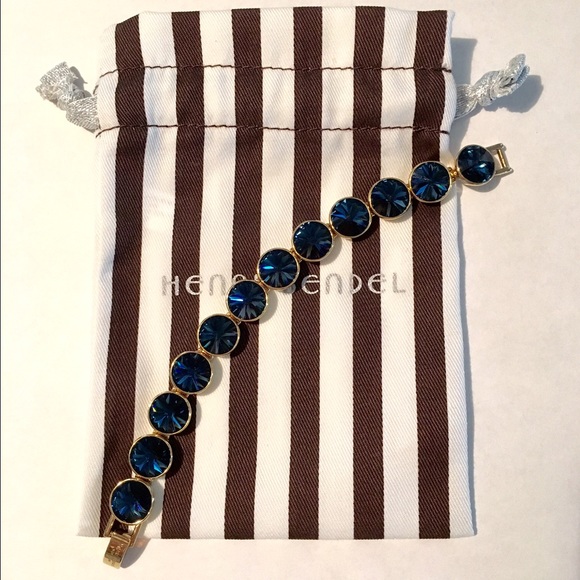 Henri Bendel On Point Flex deep blue bracelet.