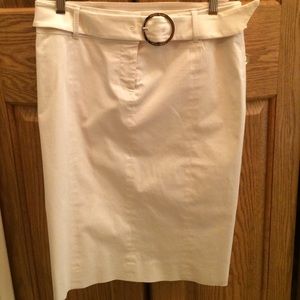 Karen Millen off-white pencil skirt.