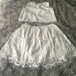 Two piece lace set