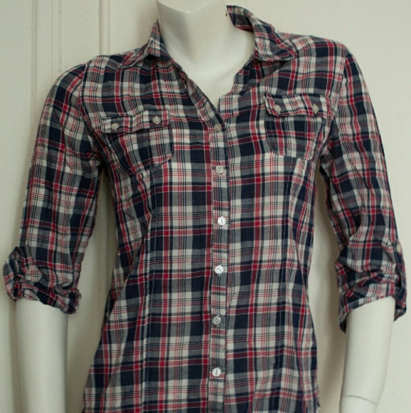 Ambiance Apparel button down plaid shirt