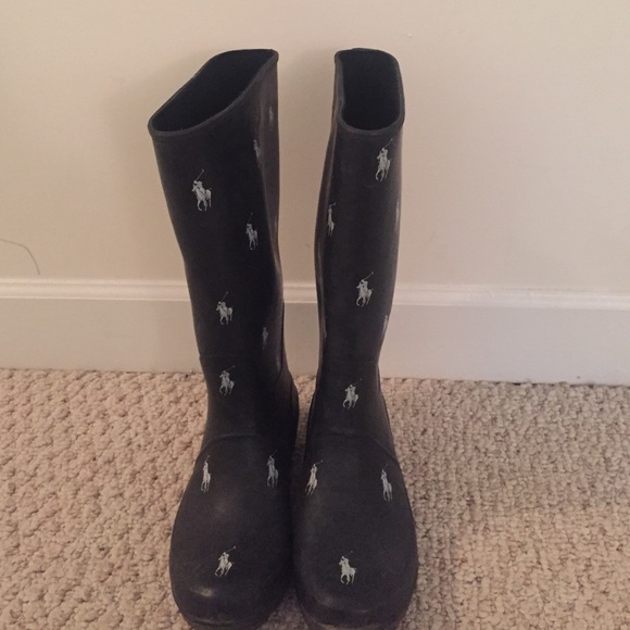 Black Polo Rainboots