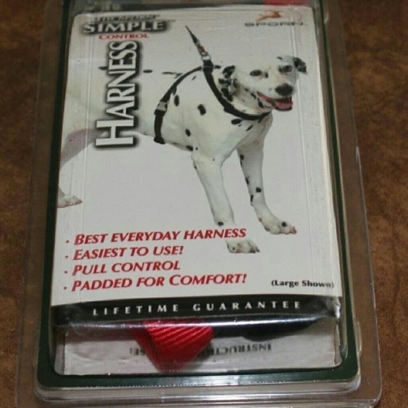 EASY TRAINING HARNESS RED COLLAR LARGE NEW