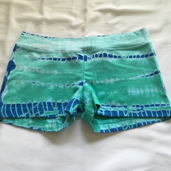 New Booty Shorts. Bluegreen Tie Dye.