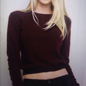Maroon sweater brandy Melville