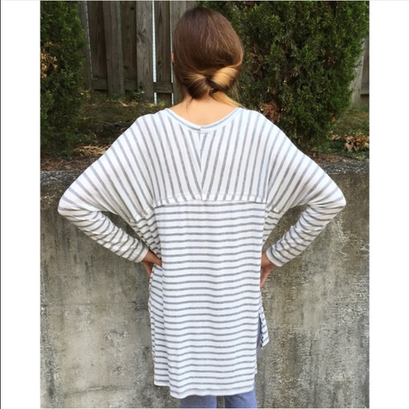 Long Sleeve Striped Tunic - Picture 3 of 4