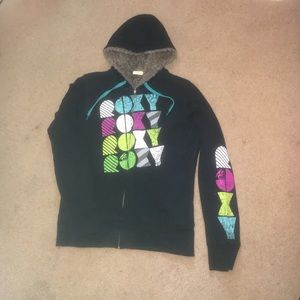 Fur winter Roxy sweatshirt.