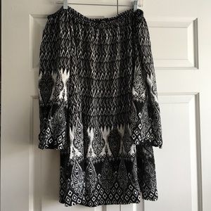 NWT Printed off the shoulder dress