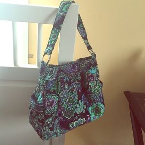 Vera Bradley Large Shoulder Bag: Rapsody