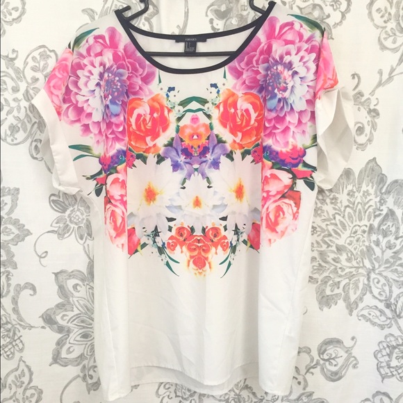 Forever 21 loose floral top