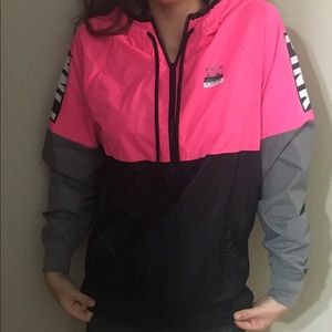 Victoria's Secret PINK Half-Zip Windbreaker