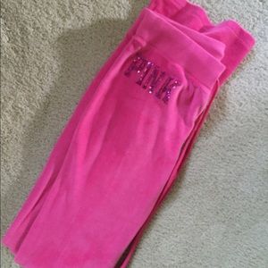 Pink sweat pants