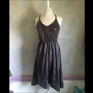 Distressed Faux Leather Dress